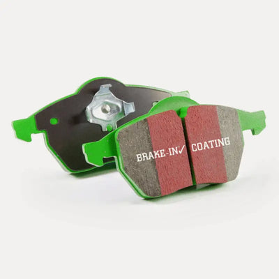 Green brake pads with thermic black coating for Honda CR-V 2.4 front brakes