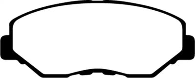 Brake pad outline for Honda CR-V with thermic black coating on EBC Greenstuff fronts