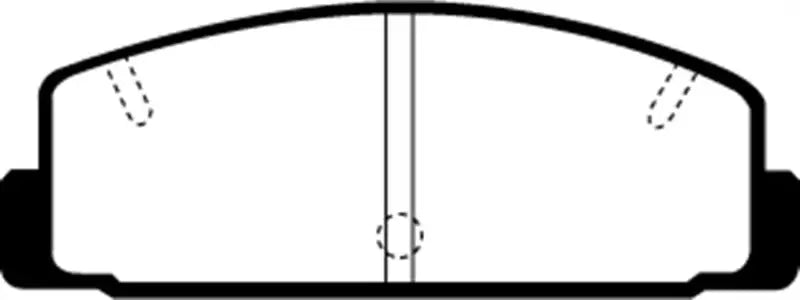 EBC 03-04 Mazda Protege 2.0 Turbo (Mazdaspeed) Yellowstuff Rear Brake Pads - Truck & Automotive