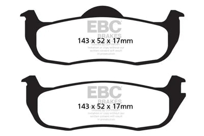 EBC 04-05 Infiniti QX56 5.6 Greenstuff Rear Brake Pads 