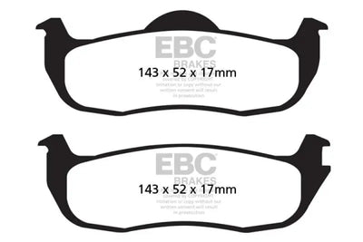 EBC 05-06 Infiniti QX56 5.6 (Bosch) Extra Duty Rear Brake Pads 