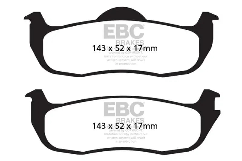 EBC 05-06 Infiniti QX56 5.6 (Bosch) Extra Duty Rear Brake Pads 