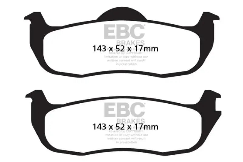 EBC 05-06 Infiniti QX56 5.6 (Bosch) Extra Duty Rear Brake Pads 