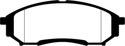 Black and white brake pad for EBC Greenstuff rear brake pads on Ford F250 5.4 2WD