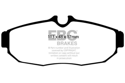 EBC 05-10 Ford Mustang 4.0 Yellowstuff Rear Brake Pads - Truck & Automotive