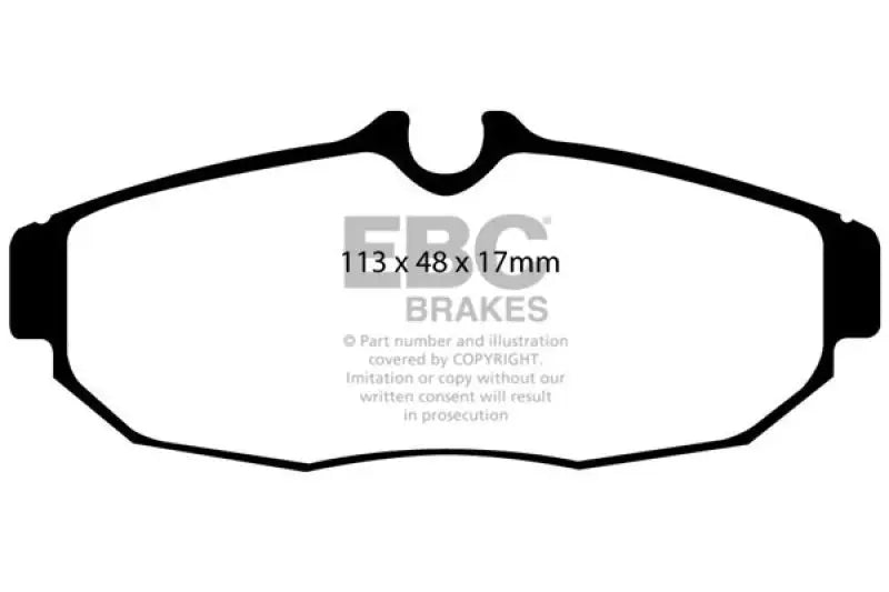 EBC 05-10 Ford Mustang 4.0 Yellowstuff Rear Brake Pads - Truck & Automotive