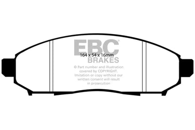 EBC 05 + Nissan Frontier 2.5 2WD Greenstuff Front Brake Pads - Truck & Automotive