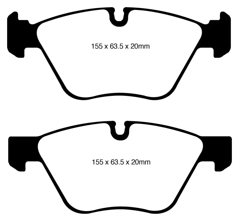EBC 08-10 BMW 128 3.0 Yellowstuff Front Brake Pads - DP41600R