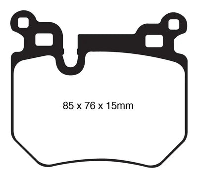 EBC EBC 08-10 BMW 135 3.0 Twin Turbo Redstuff Rear Brake Pads