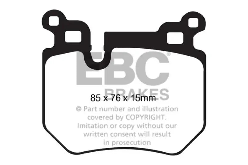 EBC 08-10 BMW 135 3.0 Twin Turbo Redstuff Rear Brake Pads 