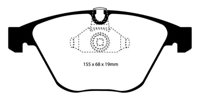 EBC 08-10 BMW M3 4.0 (E90) Bluestuff Front Brake Pads - DP51449NDX