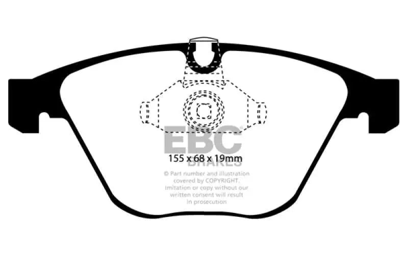 EBC 08-10 BMW M3 4.0 (E90) Yellowstuff Front Brake Pads 