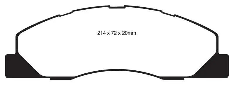 EBC EBC 09-11 Dodge Ram 2500 Pick-up 5.7 2WD/4WD Greenstuff Front Brake Pads