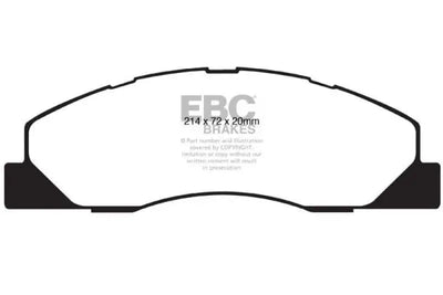 EBC 09-11 Dodge Ram 2500 Pick-up 5.7 2WD/4WD Greenstuff Front Brake Pads 