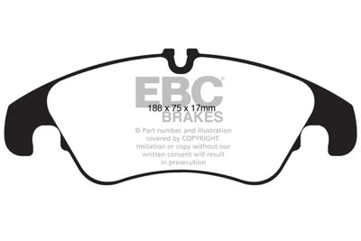 EBC 11 Audi A6 2.0 Turbo Ultimax2 Front Brake Pads - UD13221