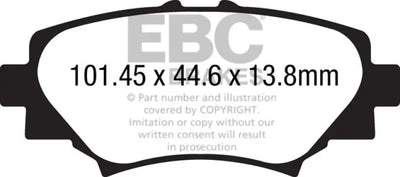 EBC 14 + Mazda 3 2.0 (Japan Build) Redstuff Rear Brake Pads
