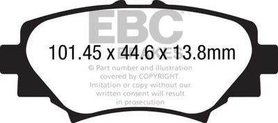 EBC 14 + Mazda 3 2.0 (Japan Build) Redstuff Rear Brake Pads