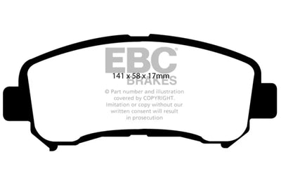 EBC 14 + Nissan Juke 1.6 Turbo Nismo RS Yellowstuff Front Brake Pads - Truck & Automotive