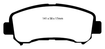 EBC 14 + Nissan Juke 1.6 Turbo Nismo RS Yellowstuff Front Brake Pads - Truck & Automotive