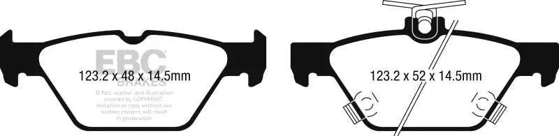 EBC 15-17 Subaru Legacy 2.5L/3.6L Ultimax Rear Brake Pads 