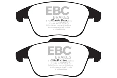 EBC 15 and up Audi Q3 2.0 Turbo Ultimax2 Front Brake Pads - Truck & Automotive