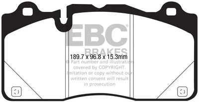 EBC 16-18 Cadillac CTS-V Redstuff Ceramic Low Dust Front Brake Pads 