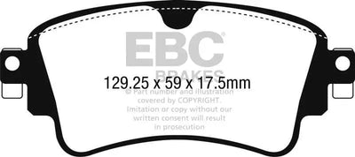 EBC 17-18 Audi A4 / A4 Quattro / A5 Quattro Yellowstuff Rear Brake Pads 