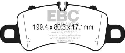 EBC 17-18 Porsche 718 Boxster 2.5L Redstuff Front Brake Pads 