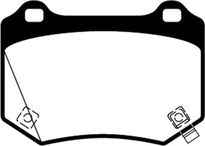 EBC 18 + WRX STI Yellowstuff Rear Brake Pads - Truck & Automotive