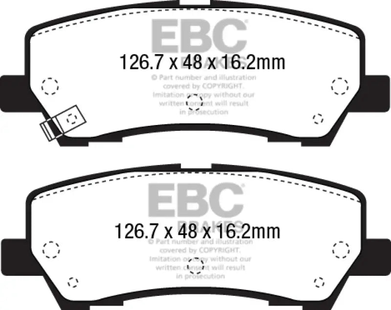 EBC 2015+ Ford Mustang 5.0L (w/Performance Package) Bluestuff Rear Brake Pads - DP53043NDX