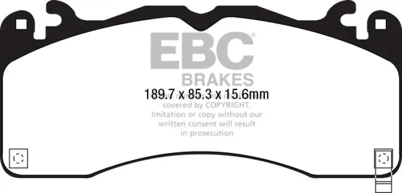 EBC 2015+ Ford Mustang (6Th Gen) 2.3L Turbo (GT Package) Bluestuff Front Brake Pads 