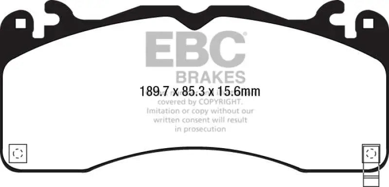 EBC 2015+ Ford Mustang (6Th Gen) 2.3L Turbo (GT Package) Bluestuff Front Brake Pads 