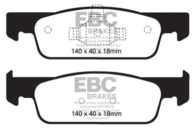 EBC 2016-2017 Smart Fortwo 0.9L Turbo Greenstuff Front Brake Pads - RV and Auto Parts