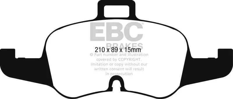 EBC 2016+ Audi TTS Quattro 2.0L Turbo Redstuff Front Brake Pads 