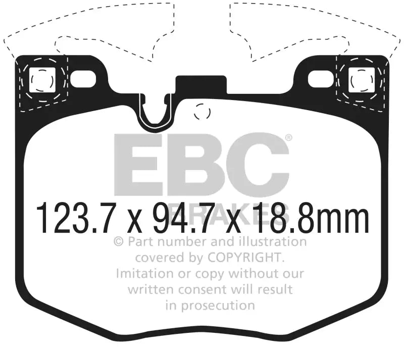 EBC 2017 + BMW 530 2.0L Turbo (G30) Ultimax2 Front Brake Pads