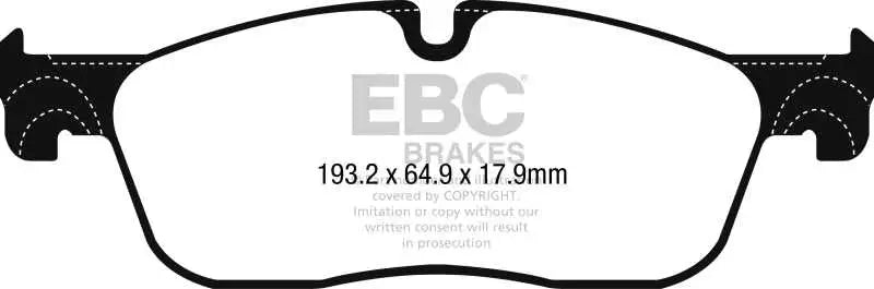 EBC 2017+ Jaguar F-Pace Ultimax2 Front Brake Pads 