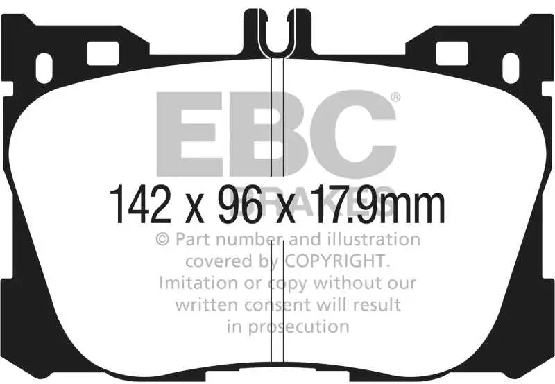 EBC 2017+ Mercedes-Benz E300 (W213) 2.0L Turbo Redstuff Front Brake Pads 