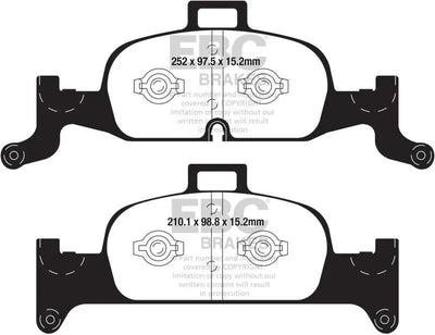 EBC 2018+ Audi A4 Allroad Quattro 2.0L Turbo Redstuff Front Brake Pads 