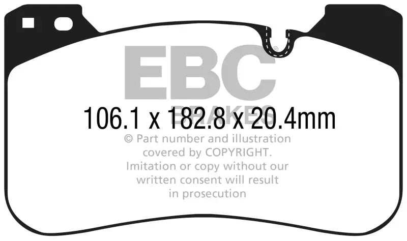 EBC 2018+ BMW M5 4.4TT (F90) Yellowstuff Front Brake Pads - DP42331R