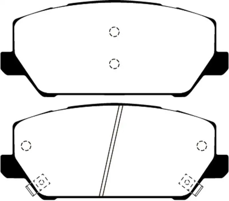 EBC 2019+ Hyundai Veloster (2nd Gen) 2.0L Turbo N Greenstuff Front Brake Pads 