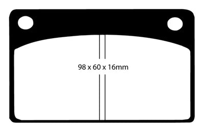 EBC 66-68 Volvo 140 1.8 Redstuff Front Brake Pads - Truck & Automotive