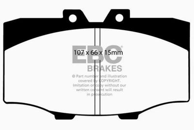 EBC 84-88 Toyota 4 Runner 2.4 Yellowstuff Front Brake Pads 