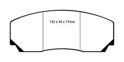 EBC 90-00 Aston Martin Vantage 5.3 (Twin Supercharged)(AP) Redstuff Front Brake Pads - Truck & Automotive