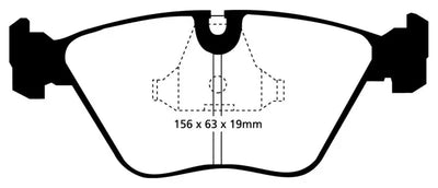 EBC 92-95 BMW M3 3.0 (E36) Bluestuff Front Brake Pads - DP5689NDX