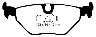 EBC 92-95 BMW M3 3.0 (E36) Bluestuff Rear Brake Pads - DP5690NDX