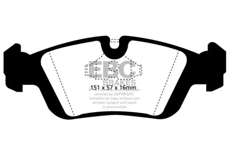 EBC 96-98 BMW Z3 1.9 Redstuff Front Brake Pads - Truck & Automotive