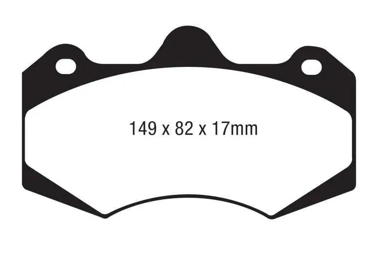 EBC EBC AP Racing Caliper CP7040 Yellowstuff Brake Pads