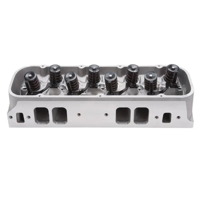 Edelbrock cyl head BBC Victor Jr 24 Deg with valve springs and aluminum construction