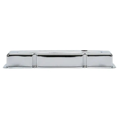 Edelbrock Valve Cover Signature Series Chevrolet 1959-1986 262-400 CI V8 Low Chrome - Truck & Automotive