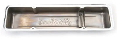 Edelbrock Valve Cover Signature Series Chevrolet 1959-1986 262-400 CI V8 Low Chrome - Truck & Automotive